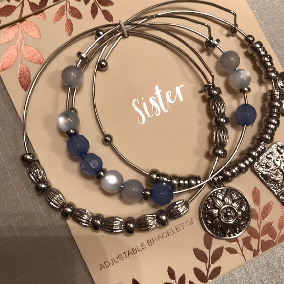 Silver Sister 3 pc Bracelet Set - Picture 3 of 5